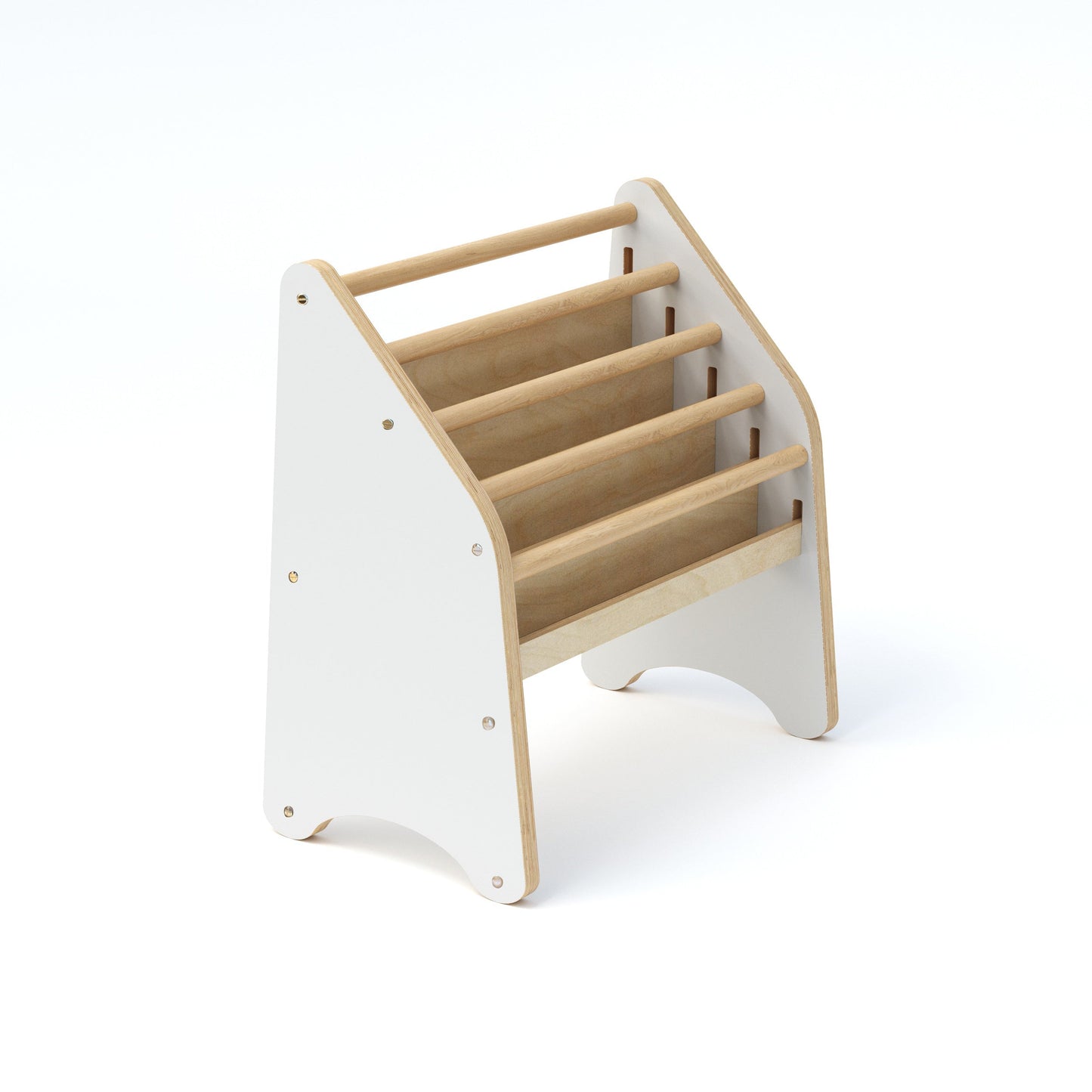 Holz Montessori Bücherregal Rosa
