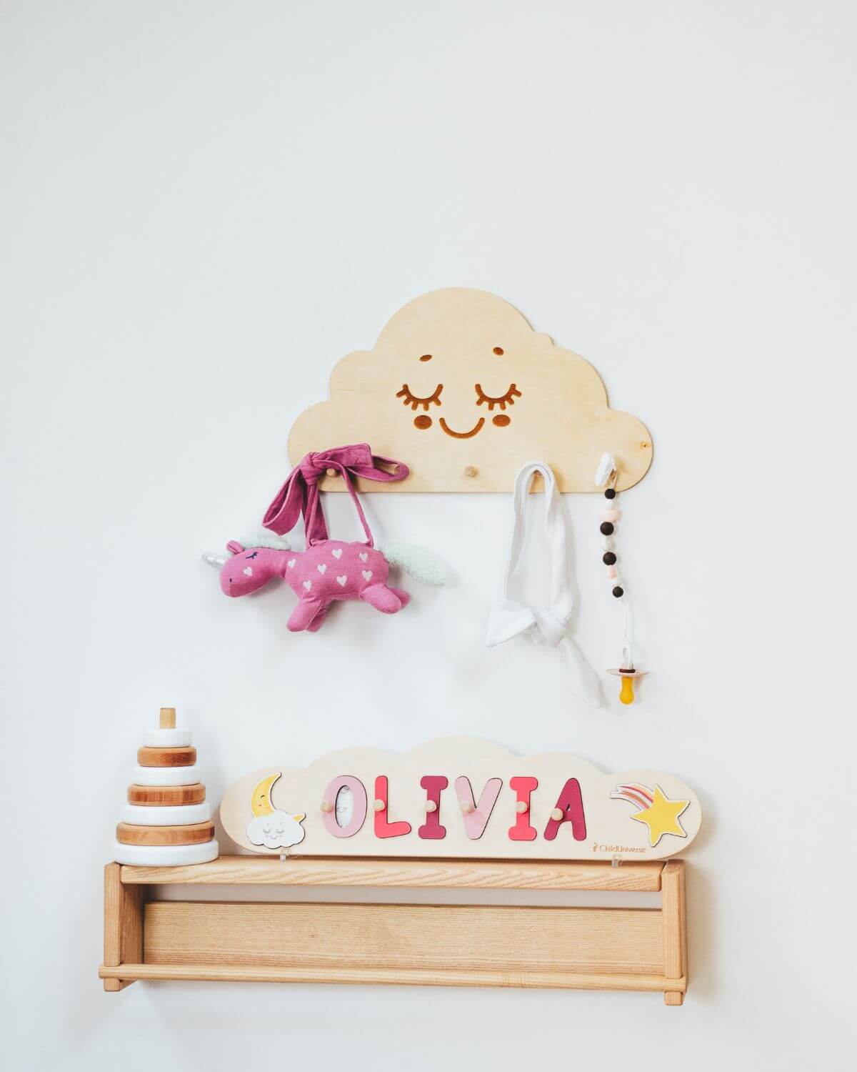 Wolken-Wandhänger für das Kinderzimmer