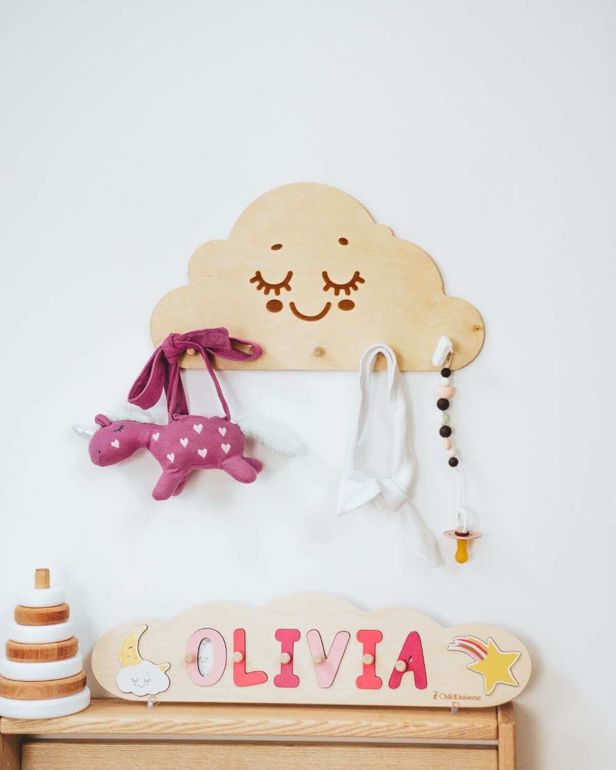 Wolken-Wandhänger für das Kinderzimmer