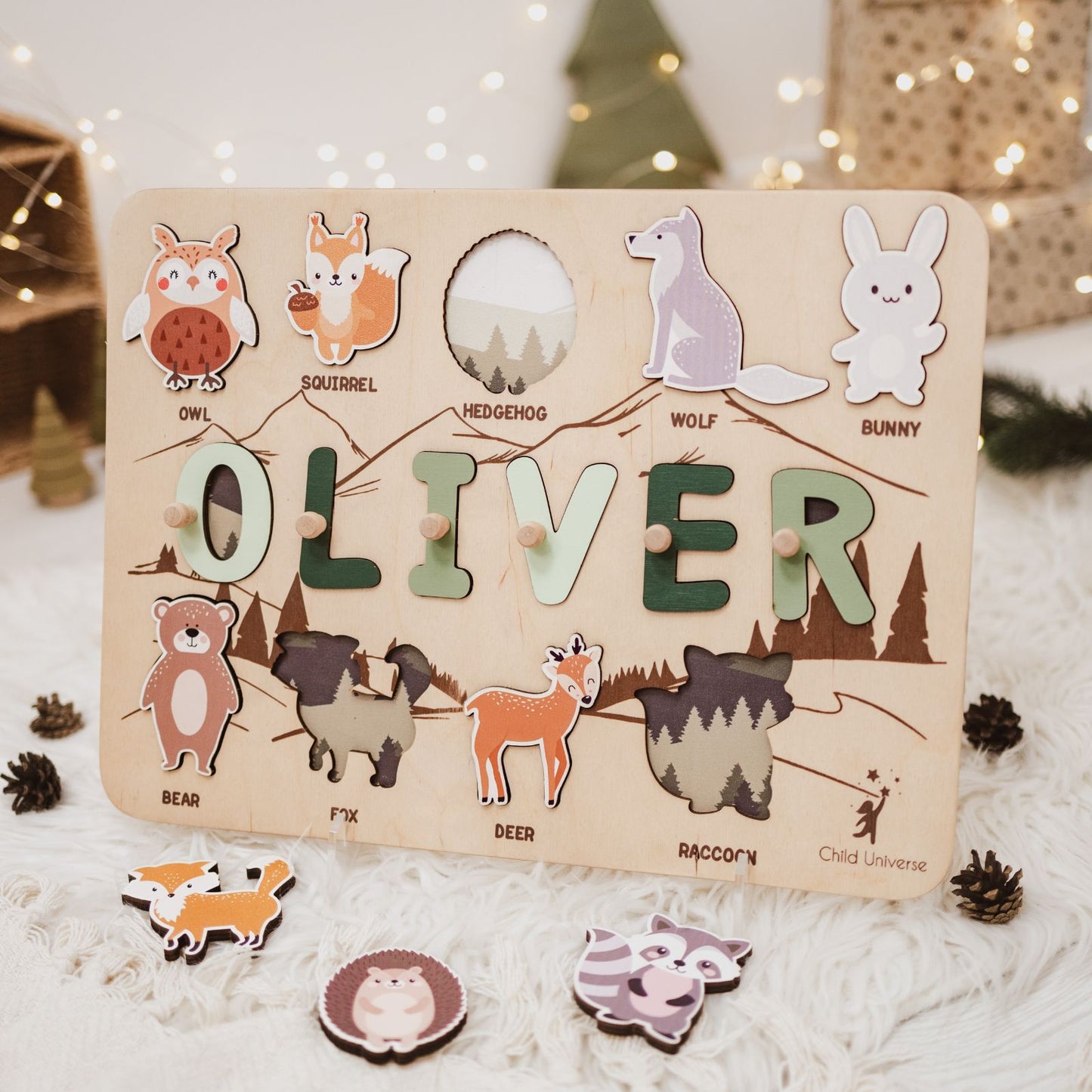 Wald Namen Puzzle