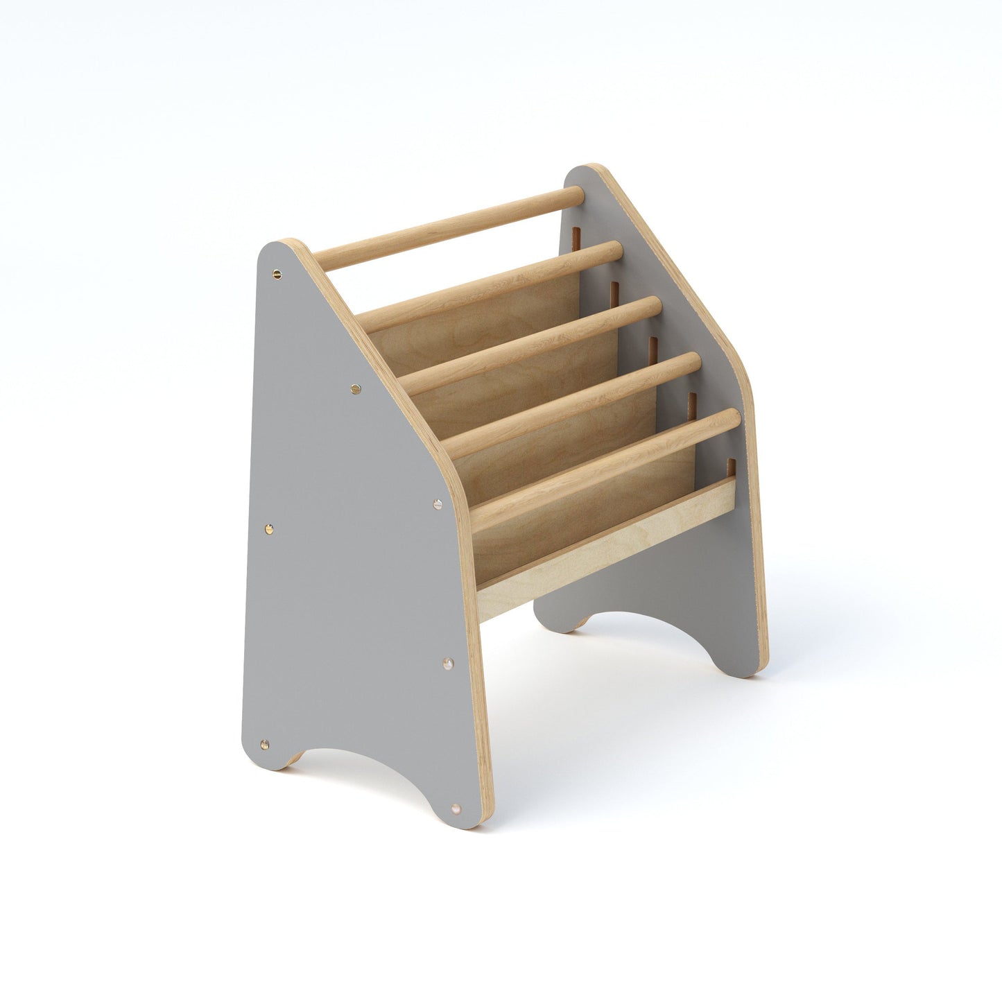 Holz Montessori Bücherregal Rosa
