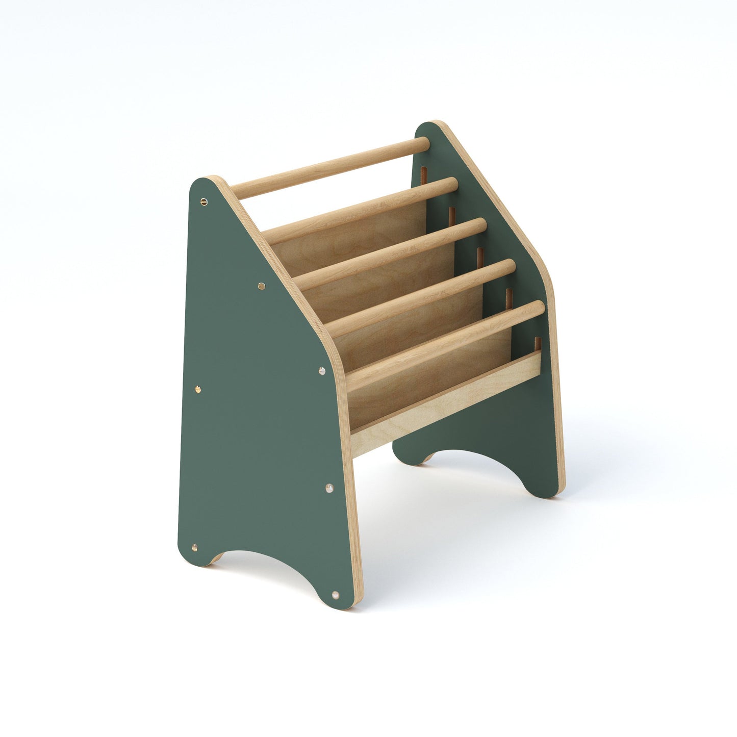 Holz Montessori Bücherregal Rosa