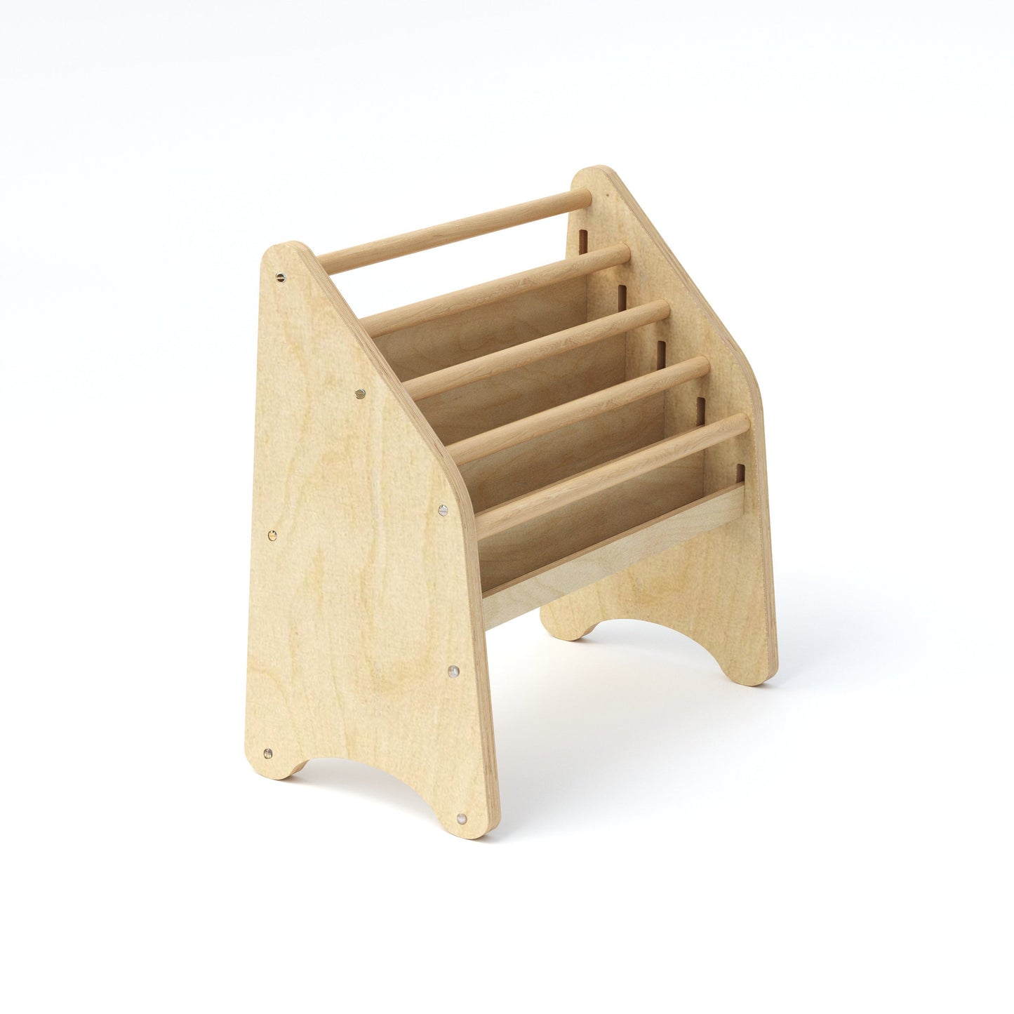 Holz Montessori Bücherregal Rosa