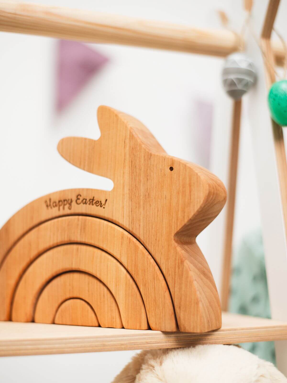 Holzkaninchen Stapler