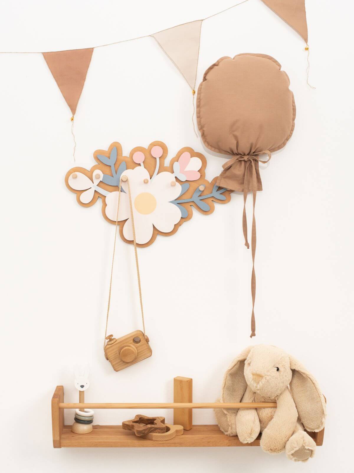 Blumen Kinderzimmer Wandhaken
