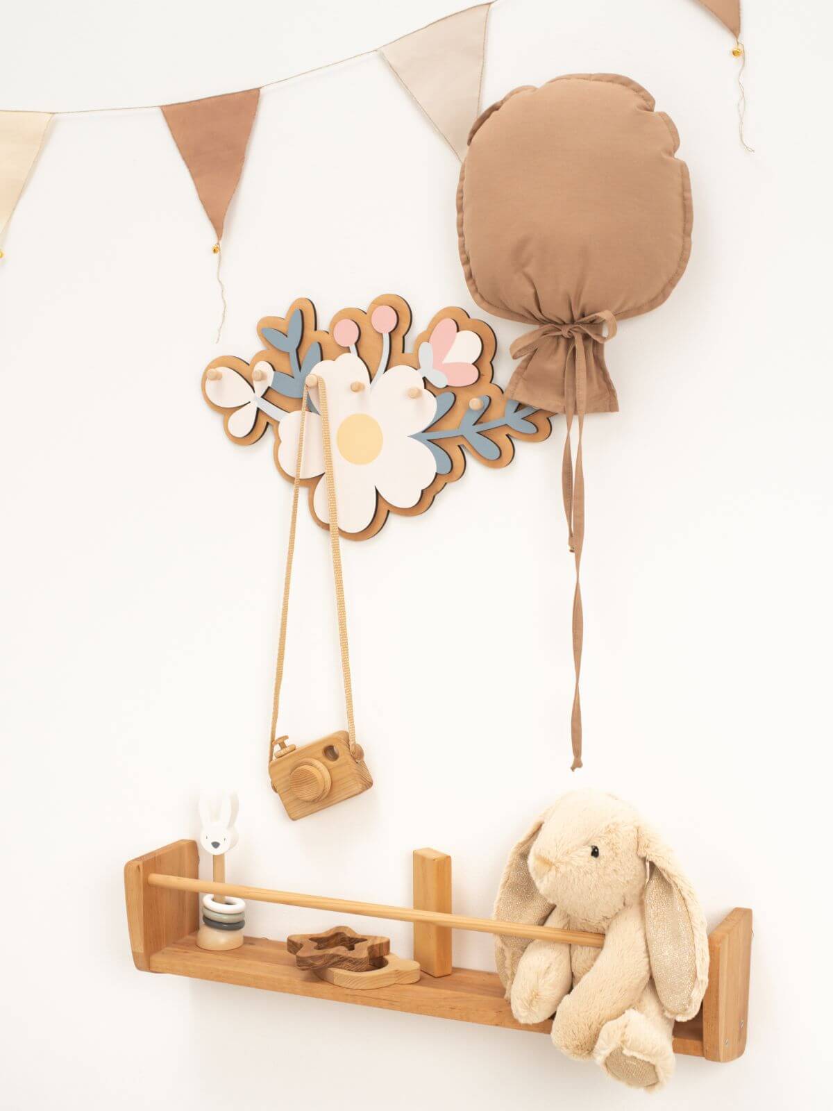 Blumen Kinderzimmer Wandhaken