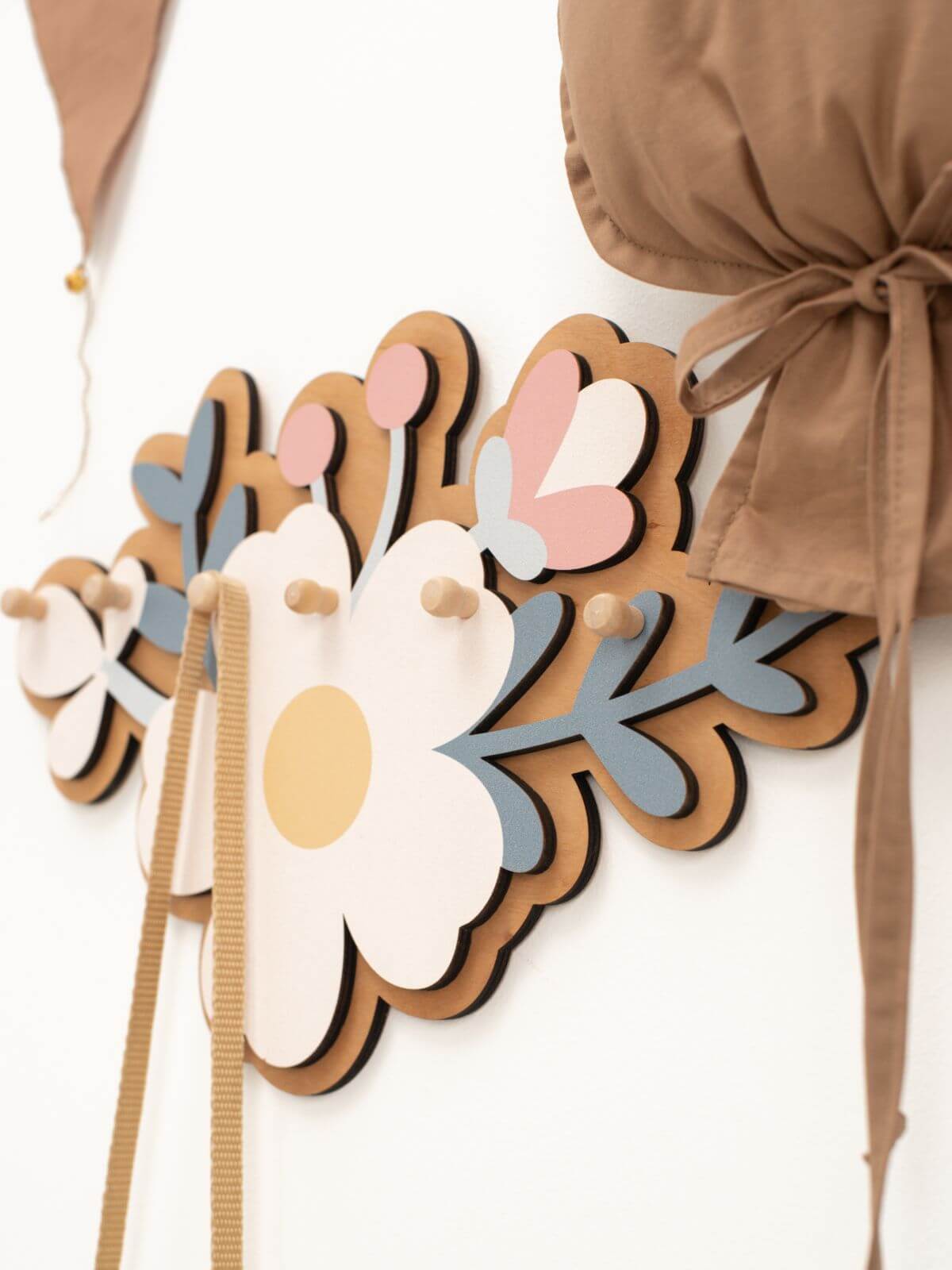Blumen Kinderzimmer Wandhaken